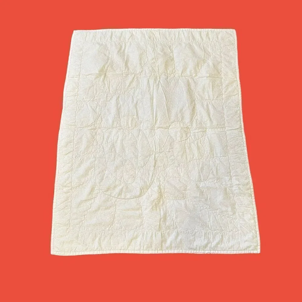 Vintage Teddy Bear Duck Baby Blanket That's‎ Our Baby White Primary Colors Crib